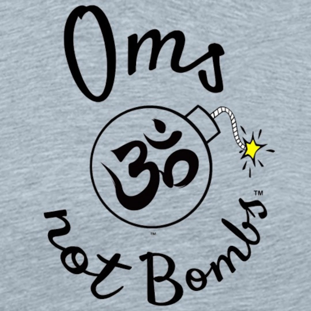 Oms Not Bombs™ Om & Bomb Logo (Black)